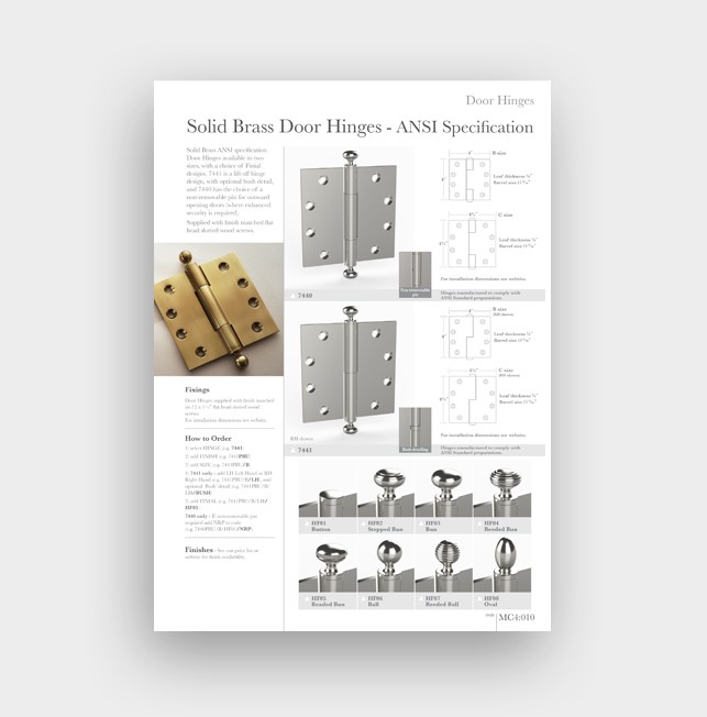 MC4 - Door Hinges