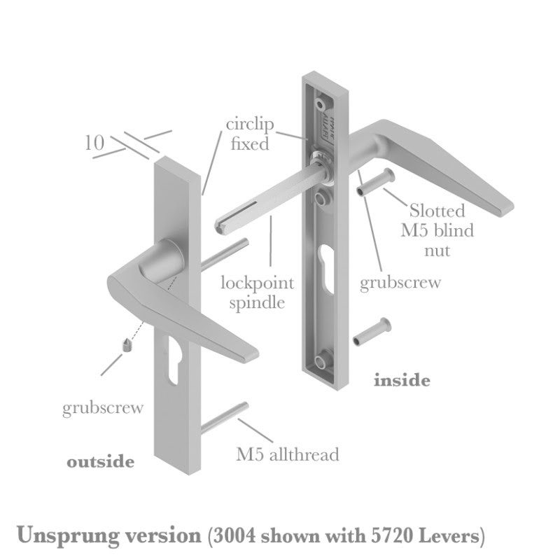 3004 Lever Set Unsprung Frank Allart