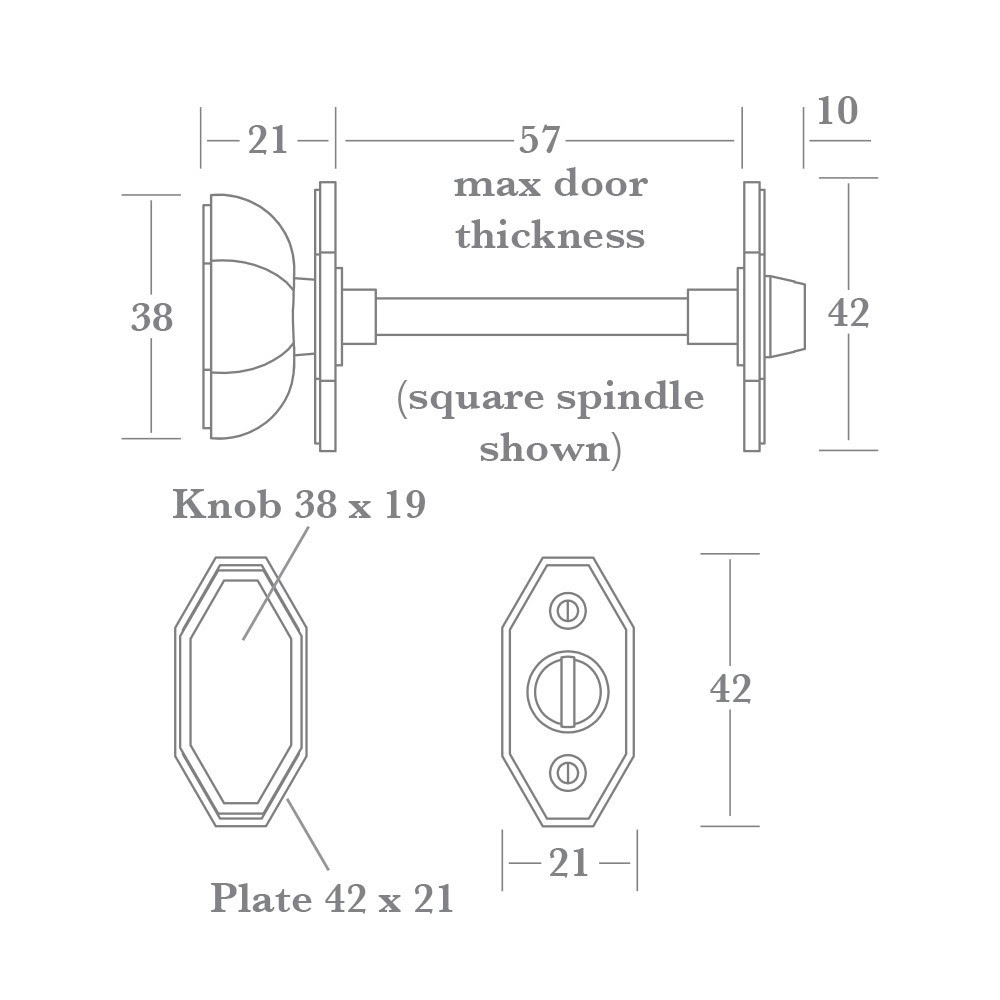 9434 Turn & Coin Release Set (square spindle) Frank Allart