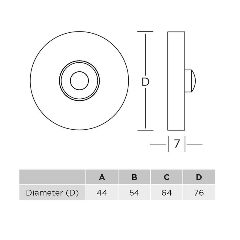 Precision Door Bell Push - Groove - Supporting Image 2
