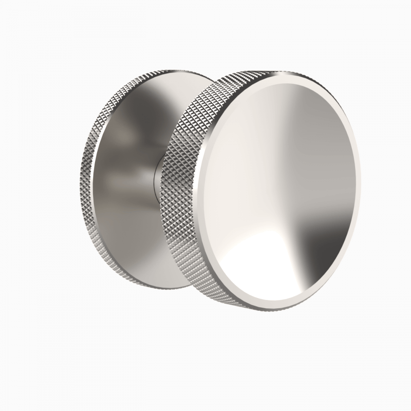 Centre Door Knob, Round Design In Satin Nickel Finish - V901-SN at