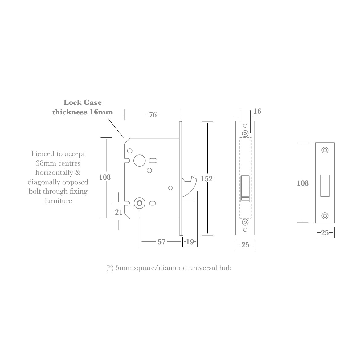 Frank Set Lock 7560 Sliding Door Lock | Frank Allart