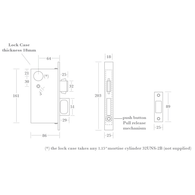Sliding Door Lock with optional cylinder locking function - Supporting Image 3